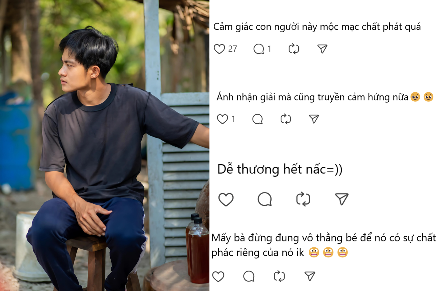 Một người dùng mạng xã hội chia sẻ về Lê Tuấn Khang: "Cậu không thuộc về chốn xô bồ ấy và dường như cũng chưa bao giờ có ý định bước chân vào. Vì thế nên ai ganh ai, ai đua ai cứ mặc kệ, thản nhiên bước về phía trước". Một người dùng mạng xã hội chia sẻ về Lê Tuấn Khang: "Cậu không thuộc về chốn xô bồ ấy và dường như cũng chưa bao giờ có ý định bước chân vào. Vì thế nên ai ganh ai, ai đua ai cứ mặc kệ, thản nhiên bước về phía trước".