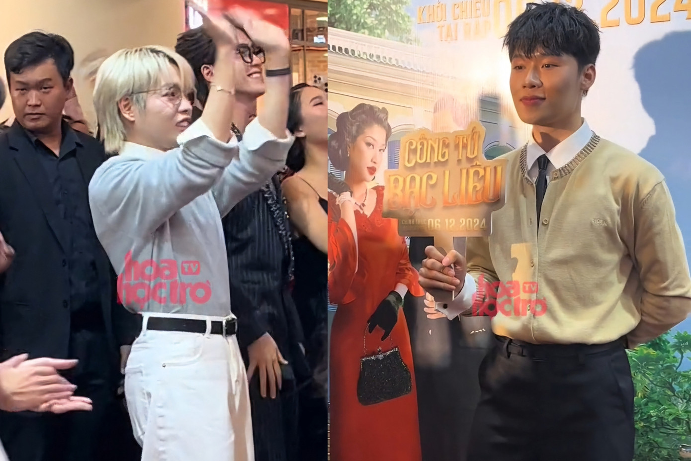 Đức Phúc vẫn tranh thủ thời gian đến buổi ra mắt phim mới của Song Luân và Công Dương. Đức Phúc vẫn tranh thủ thời gian đến buổi ra mắt phim mới của Song Luân và Công Dương.