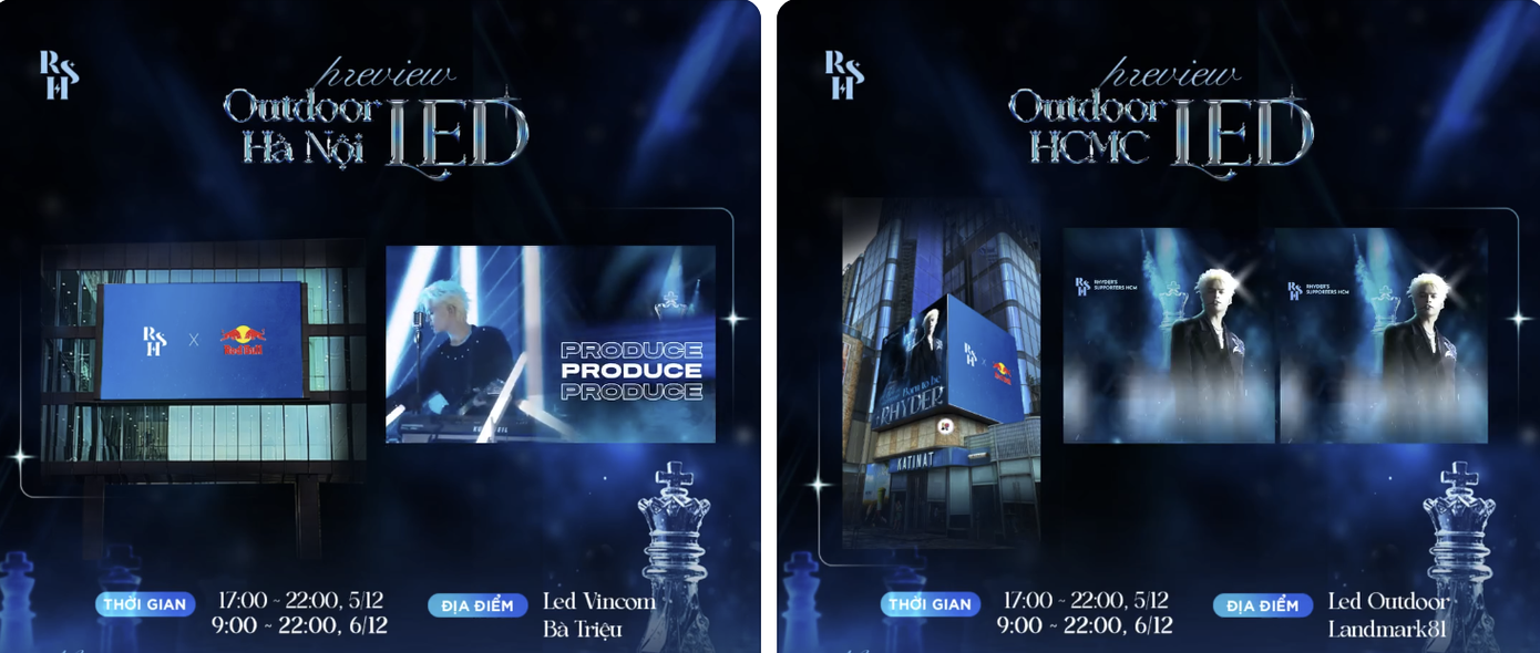 Dự án mà các FLASH Hồ Chí Minh ủng hộ RHYDER. - Ảnh: flashteam.hcmc. Dự án mà các FLASH Hồ Chí Minh ủng hộ RHYDER. - Ảnh: flashteam.hcmc.