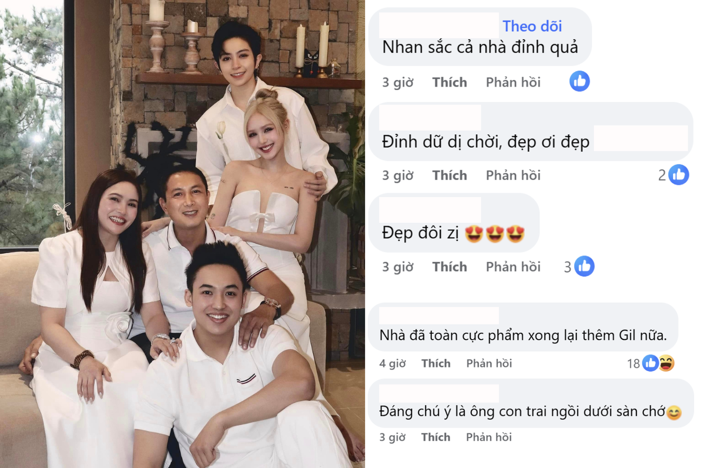 Nhan sắc gia đình "cực phẩm" khiến cộng đồng mạng thích thú. Nhan sắc gia đình "cực phẩm" khiến cộng đồng mạng thích thú.