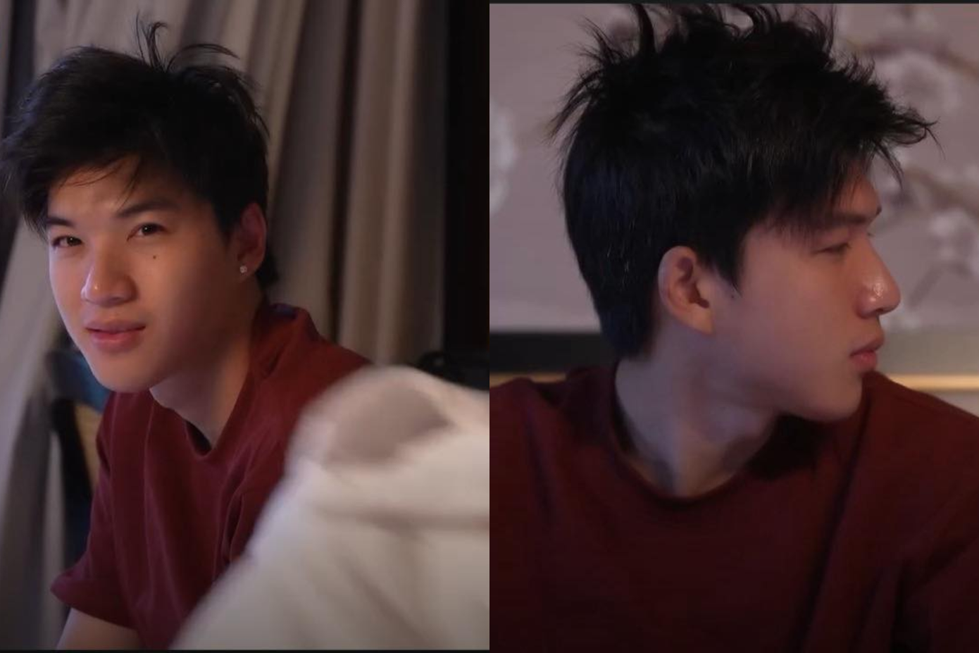 Kể cả khi mới ngủ dậy, da vẫn căng bóng của HIEUTHUHAI khiến nhiều chị em phải GATO.