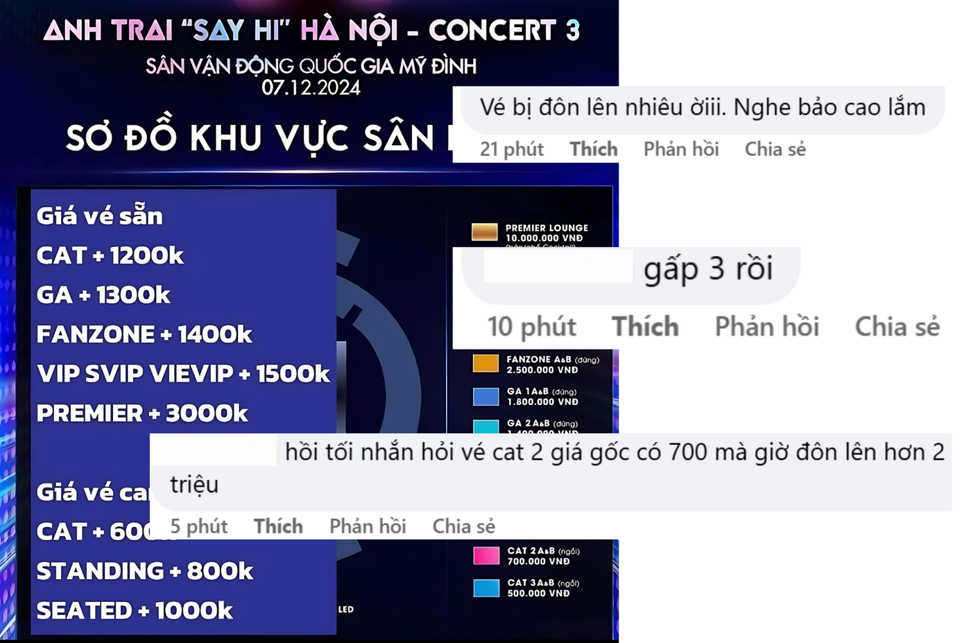 Giá vé bị đẩy lên cao sau khi &quot;cháy vé&quot; trên kênh phân phối chính thức.