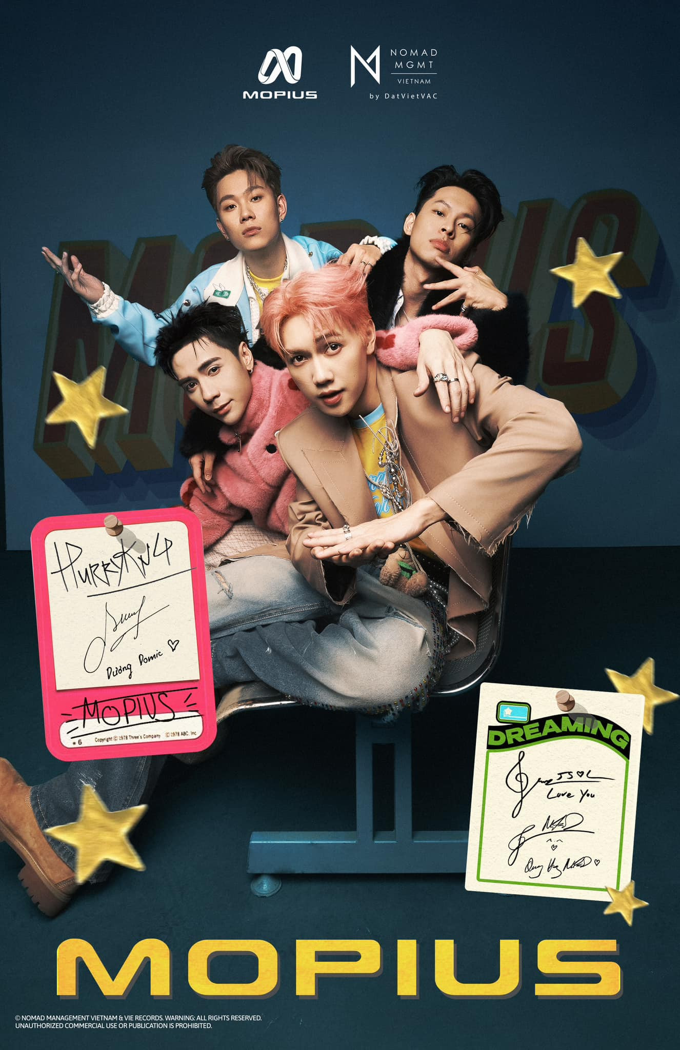 Nhóm MOPIUS chính thức thành lập với 4 thành viên: Quang Hùng MasterD, JSOL, HURRYKNG, Dương Domic. Nhóm MOPIUS chính thức thành lập với 4 thành viên: Quang Hùng MasterD, JSOL, HURRYKNG, Dương Domic.