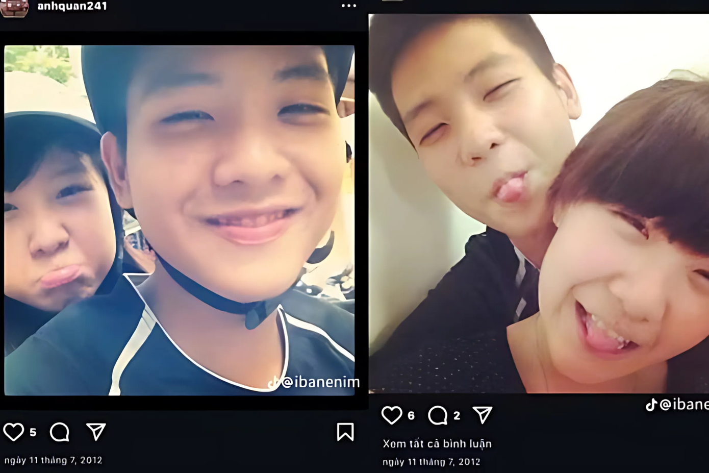 Hình ảnh dễ thương của cả hai khi còn là "cặp đôi gà bông" được netizen "đào lại". Hình ảnh dễ thương của cả hai khi còn là "cặp đôi gà bông" được netizen "đào lại".