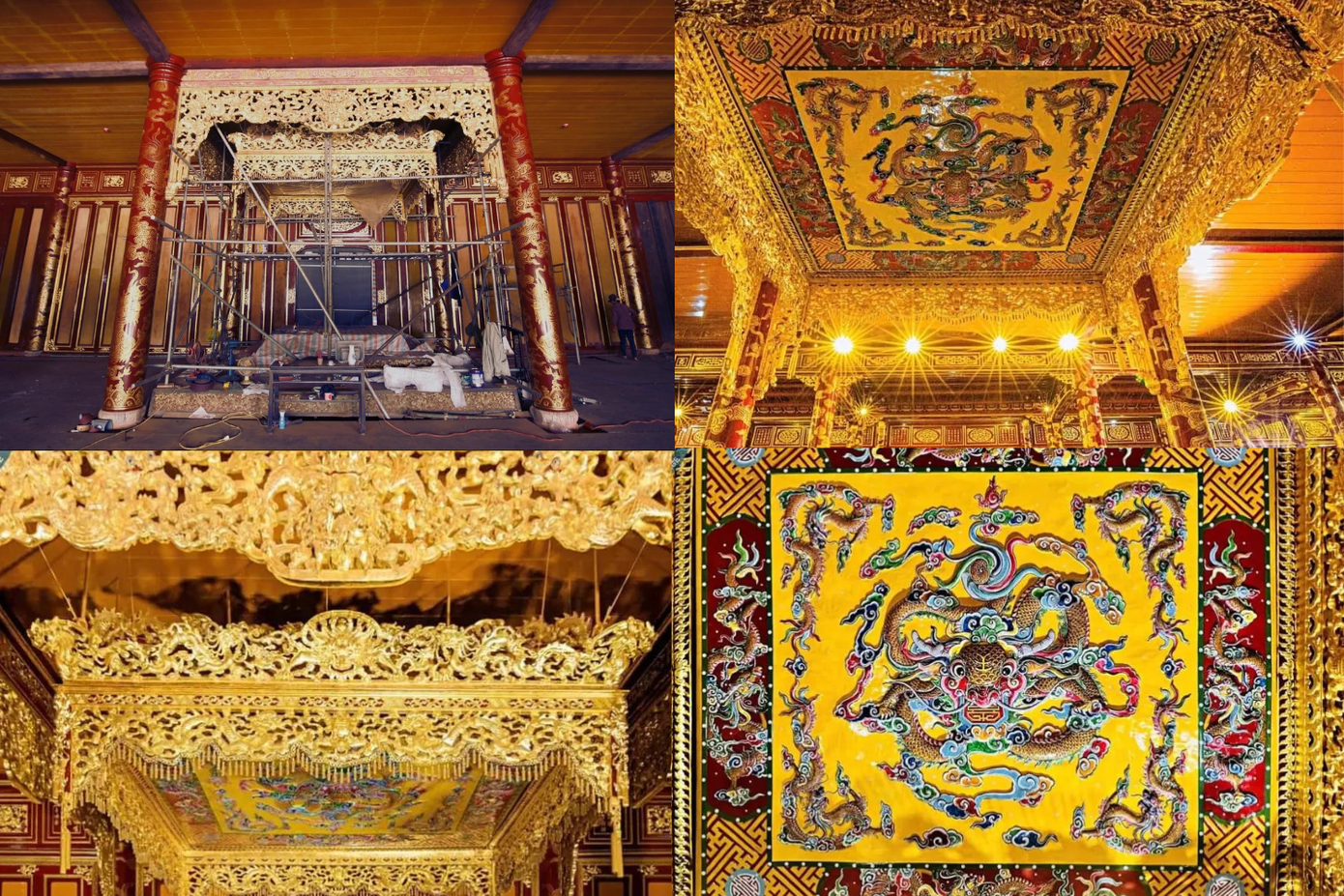 Bửu Tán được chạm khắc tinh xảo, chữ "Thọ" còn thể hiện phúc đức và sự bền vững của triều đại - Nguồn: Internet.