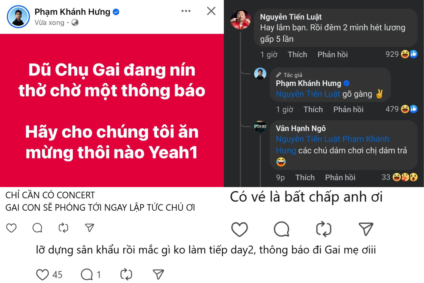 Những tín hiệu từ nghệ sĩ và ban tổ chức làm &quot;Gai Con&quot; mừng thầm.