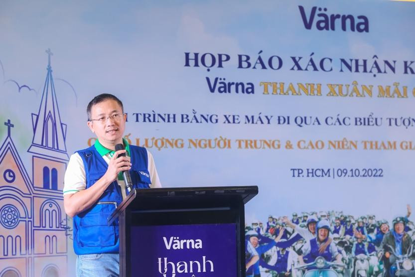 Ông Mai Thanh Việt - Phó Tổng Giám đốc Nutifood chia sẻ: "Värna mong muốn là trở thành người bạn đồng hành với những niềm vui sống, cháy mãi năng lượng thanh xuân của người cao tuổi.” Ông Mai Thanh Việt - Phó Tổng Giám đốc Nutifood chia sẻ: "Värna mong muốn là trở thành người bạn đồng hành với những niềm vui sống, cháy mãi năng lượng thanh xuân của người cao tuổi.”