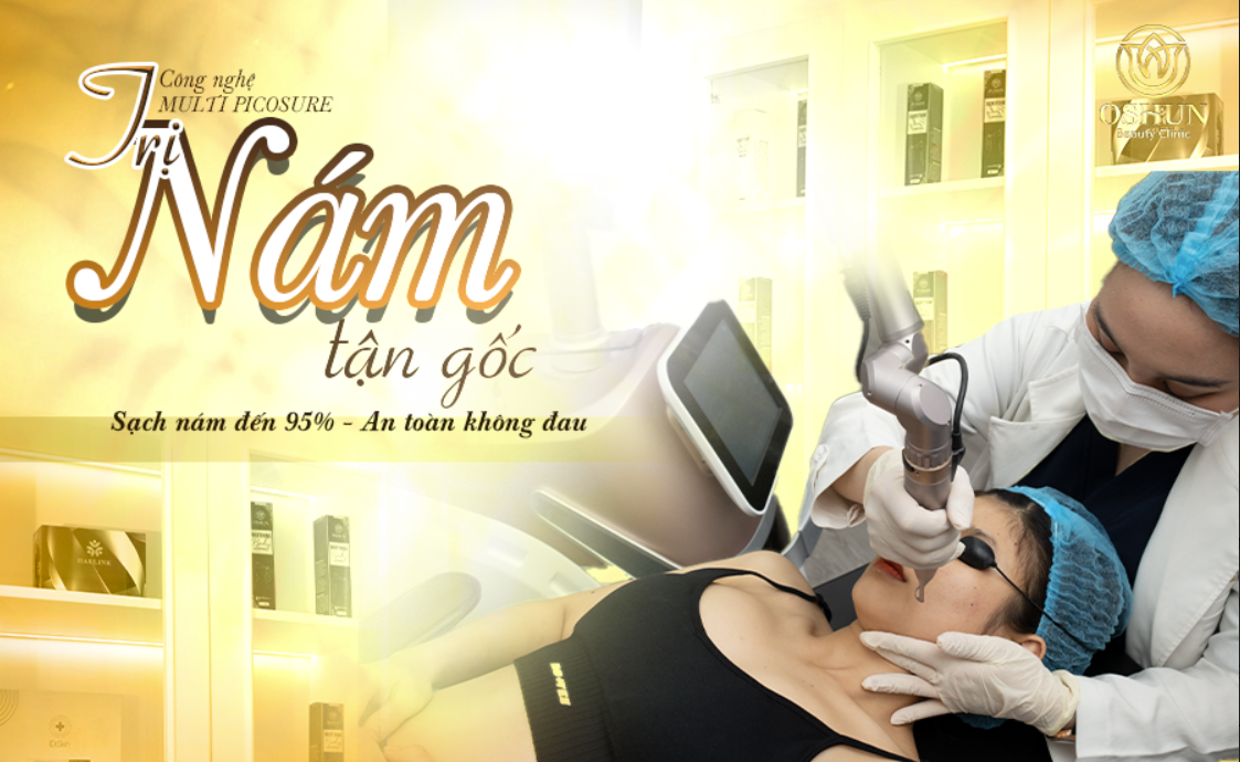 Điều trị nám da bằng công nghệ Laser Multi Picosure tại TMV Oshun Biên Hòa hiệu quả sau 1 liệu trình đầu tiên.