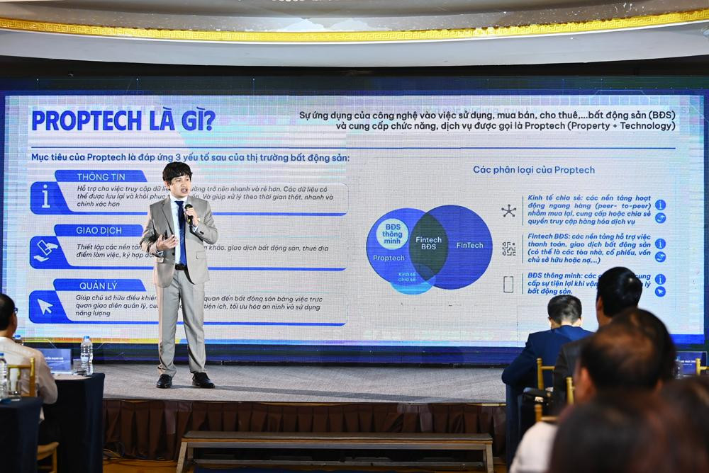 Ông Hoàng Mai Chung, Chủ tịch Công ty Cổ phần Tập đoàn Meey Land chia sẻ về những tính năng đột phá của sản phẩm proptech