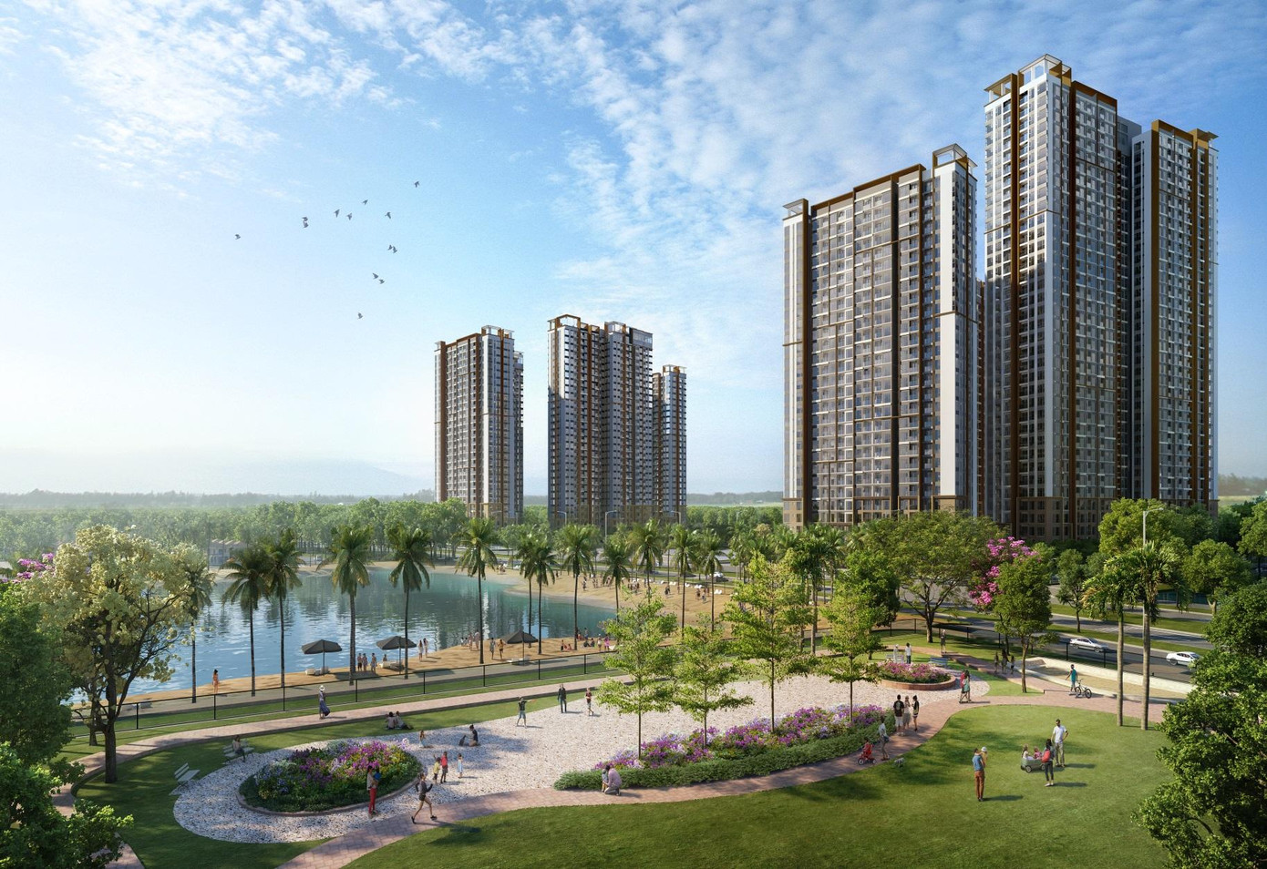 Masteri Waterfront sở hữu tầm nhìn “triệu đô” hướng biển hồ.