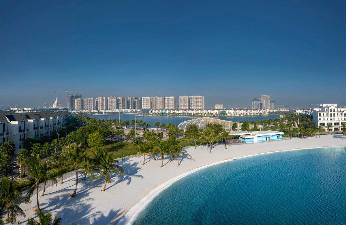 Vinhomes Ocean Park hiện đã có gần 50.000 dân về sinh sống, trở thành đô thị sầm uất, hiện đại phía Đông Hà Nội