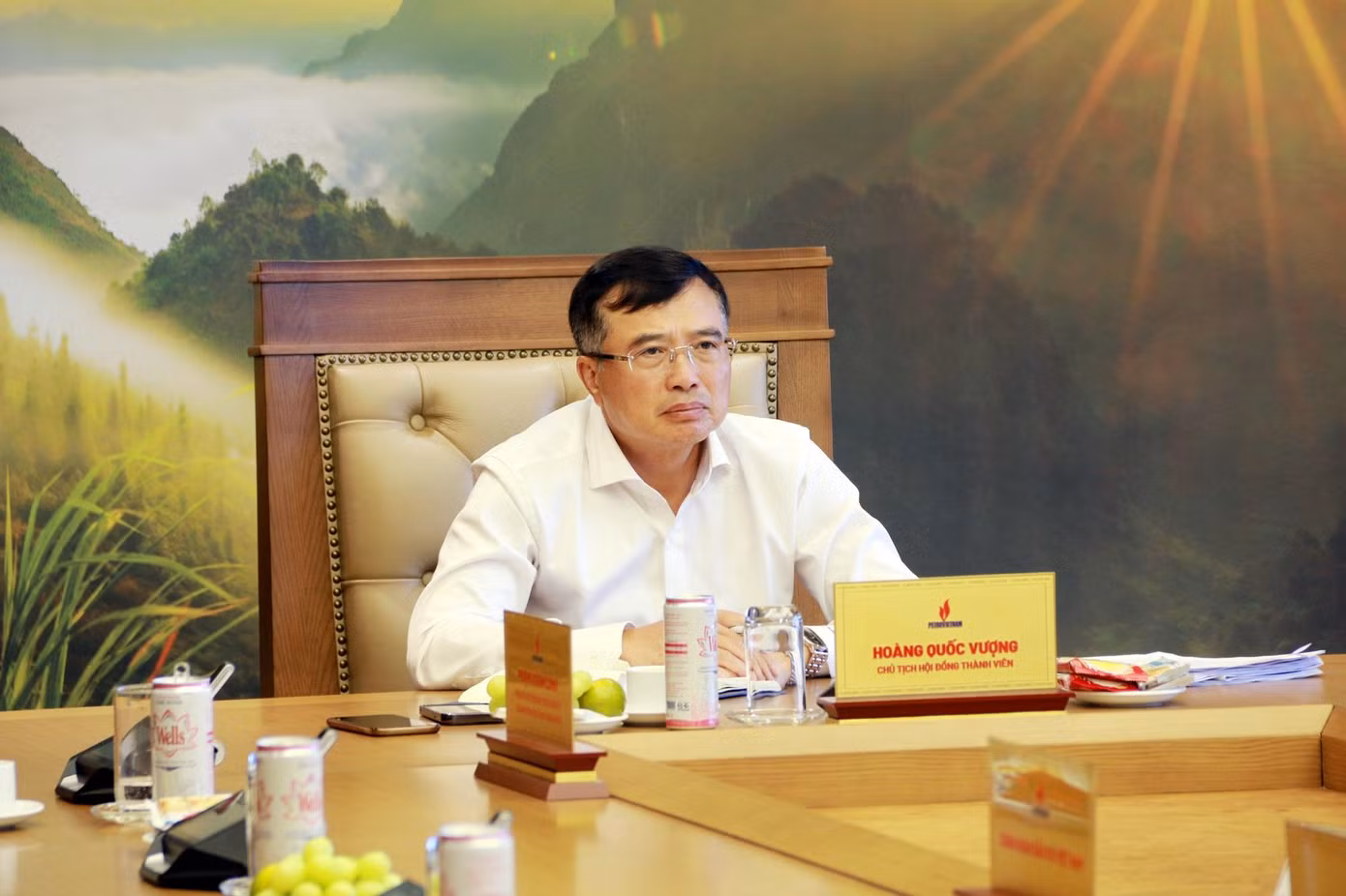 Chủ tịch HĐTV Petrovietnam Hoàng Quốc Vượng phát biểu chỉ đạo hội nghị Chủ tịch HĐTV Petrovietnam Hoàng Quốc Vượng phát biểu chỉ đạo hội nghị