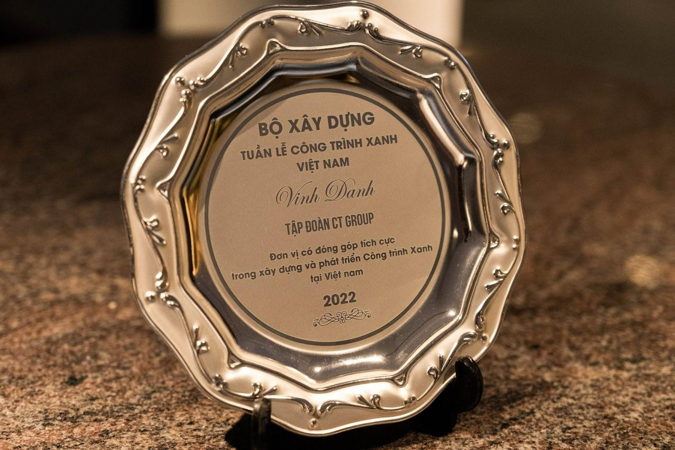 Tập đoàn CT Group được Bộ Xây dựng vinh danh “Đơn vị có đóng góp tích cực trong xây dựng và phát triển Công trình Xanh tại Việt Nam” Tập đoàn CT Group được Bộ Xây dựng vinh danh “Đơn vị có đóng góp tích cực trong xây dựng và phát triển Công trình Xanh tại Việt Nam”