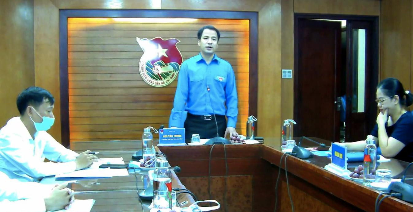 Anh Ngô Văn Cương phát biểu tại hội nghị tập huấn