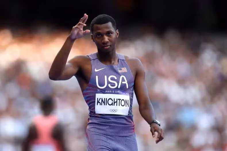 Erriyon Knighton, vận động viên chạy nước rút 20 tuổi của Mỹ, từng bị tố cáo có kết quả xét nghiệm dương tính với doping