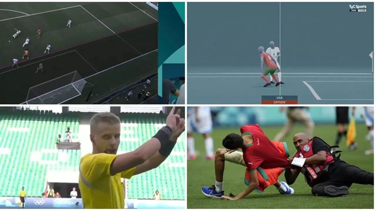 Trọng tài gọi hai đội trở lại và xem VAR, sau đó đá tiếp 3 phút Trọng tài gọi hai đội trở lại và xem VAR, sau đó đá tiếp 3 phút