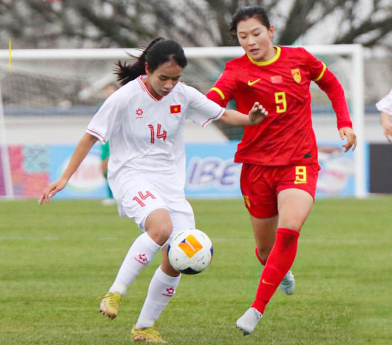 Việt Nam thua Trung Quốc 1-6 ở trận đấu chia tay giải U20 nữ châu Á 2024
