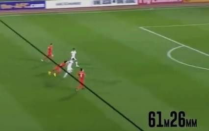 Khoảng cách cú ném của Alireza được công nhận là 61,26m Khoảng cách cú ném của Alireza được công nhận là 61,26m