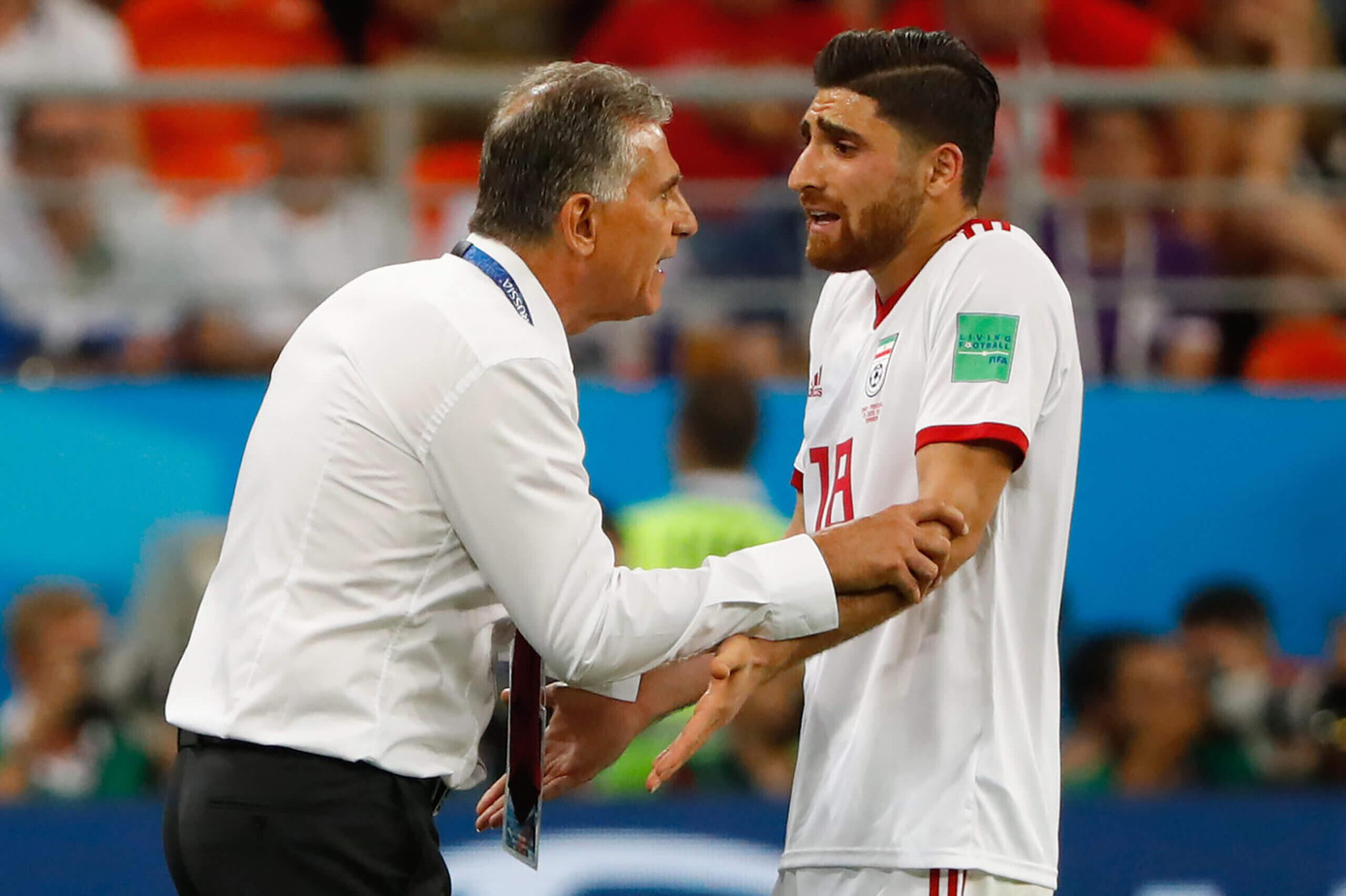 Jahanbakhsh và HLV Queiroz Jahanbakhsh và HLV Queiroz