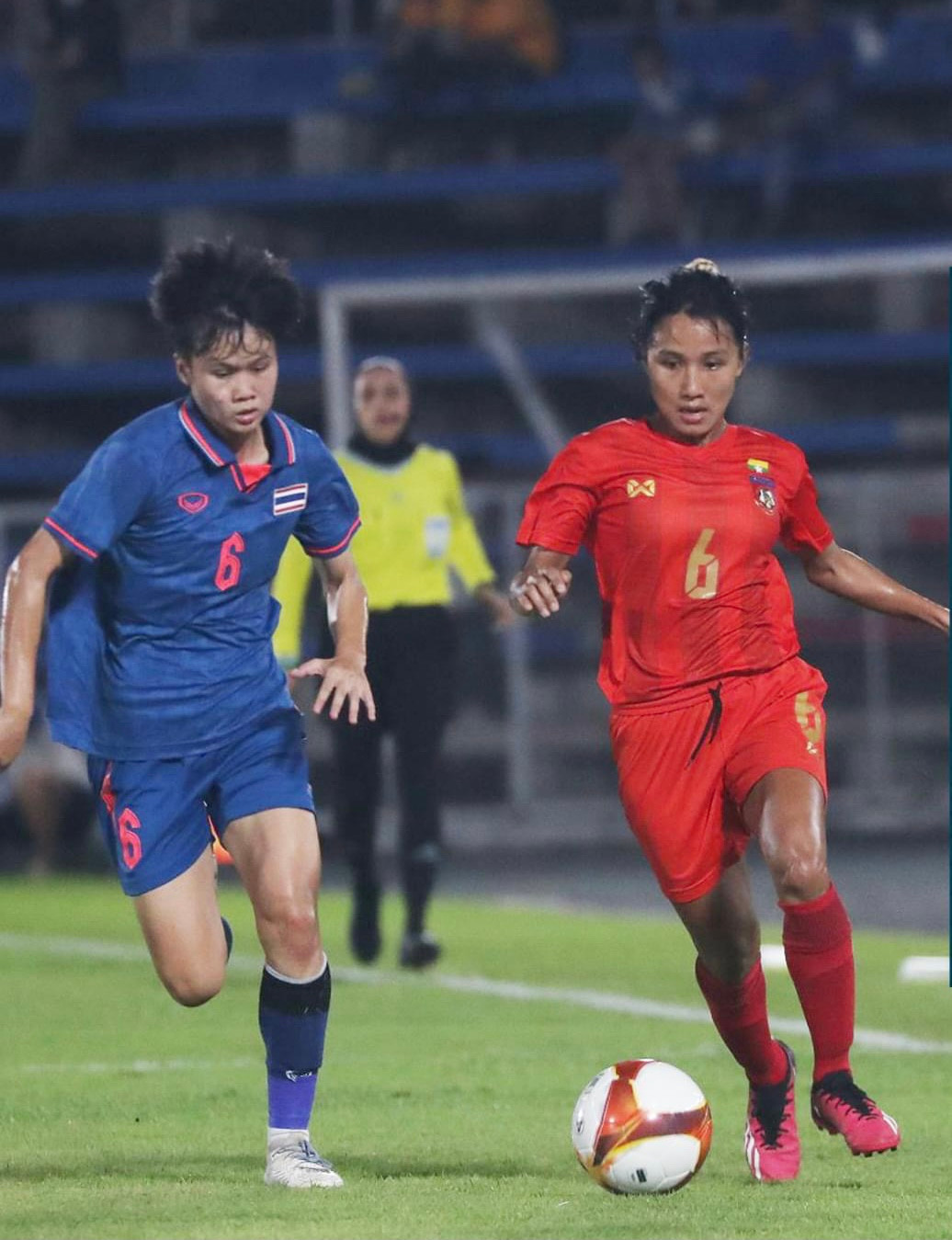 Ngược dòng đánh bại Thái Lan 4-2, tuyển nữ Myanmar hẹn Việt Nam ở chung kết ảnh 11 Ngược dòng đánh bại Thái Lan 4-2, tuyển nữ Myanmar hẹn Việt Nam ở chung kết ảnh 11