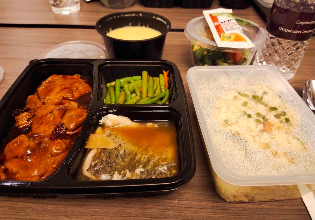 Một suất ăn của tuyển thủ Thái Lan Một suất ăn của tuyển thủ Thái Lan