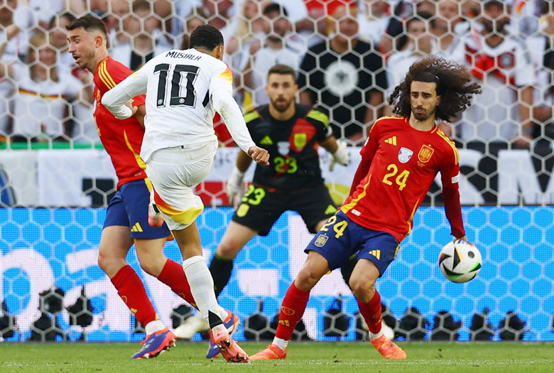 Khoảnh khắc Cucurella để bóng chạm tay trong vòng cấm Khoảnh khắc Cucurella để bóng chạm tay trong vòng cấm