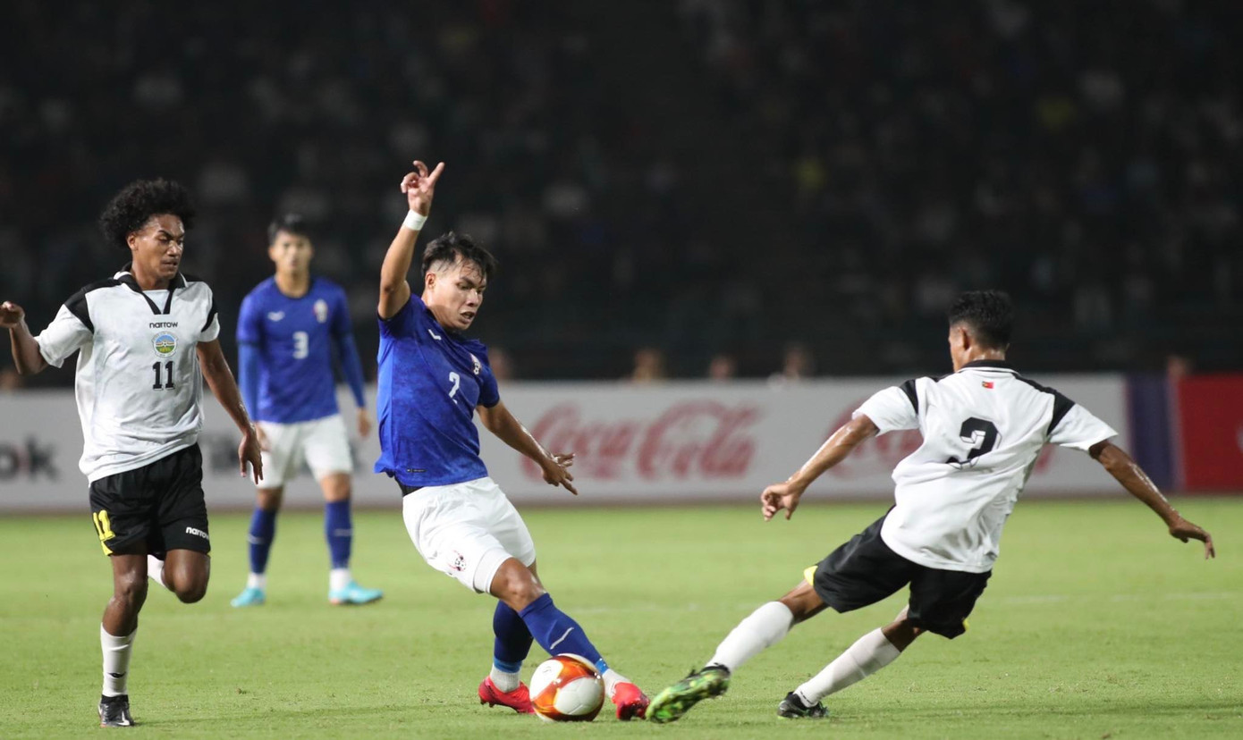 SEA Games 32: Đại thắng U22 Timor Leste 4-0, U22 Campuchia qua mặt Indonesia chiếm ngôi đầu bảng A ảnh 11 SEA Games 32: Đại thắng U22 Timor Leste 4-0, U22 Campuchia qua mặt Indonesia chiếm ngôi đầu bảng A ảnh 11