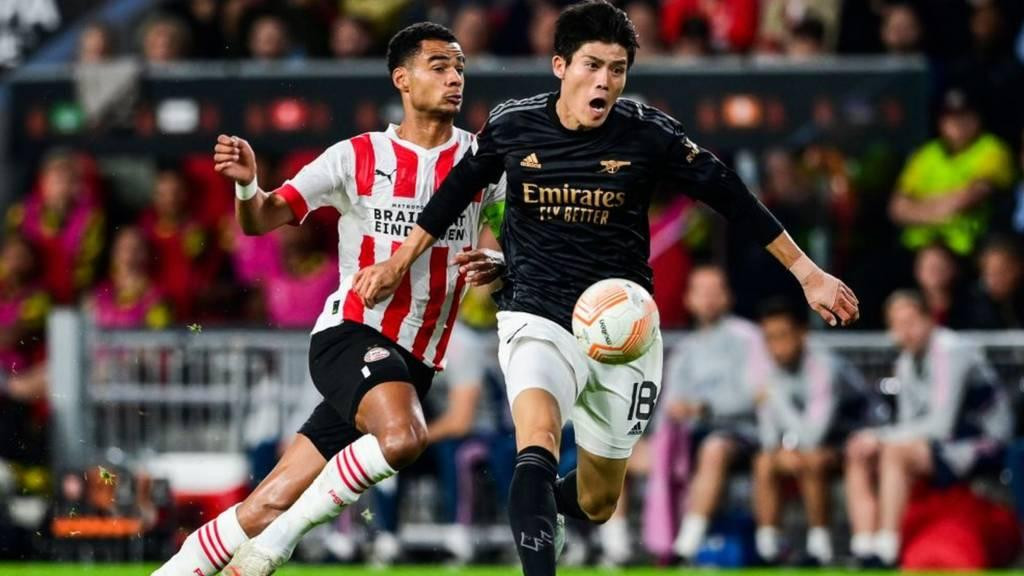 Arsenal làm chủ trận đấu nhưng không tạo ra nhiều pha bóng khiến PSV gặp khó