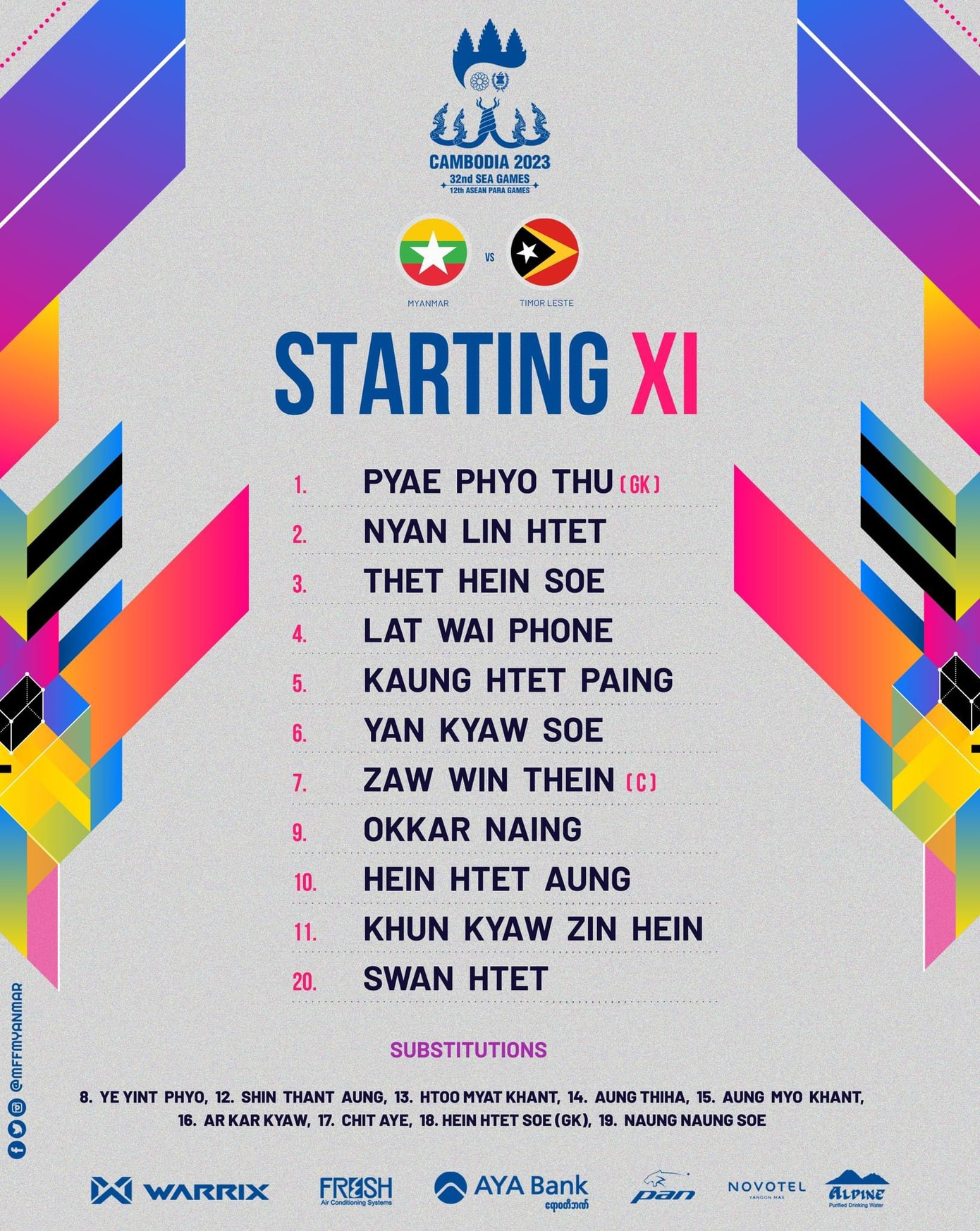 SEA Games 32: U22 Myanmar chật vật vượt qua U22 Timor Leste với bàn thắng duy nhất ảnh 1 SEA Games 32: U22 Myanmar chật vật vượt qua U22 Timor Leste với bàn thắng duy nhất ảnh 1