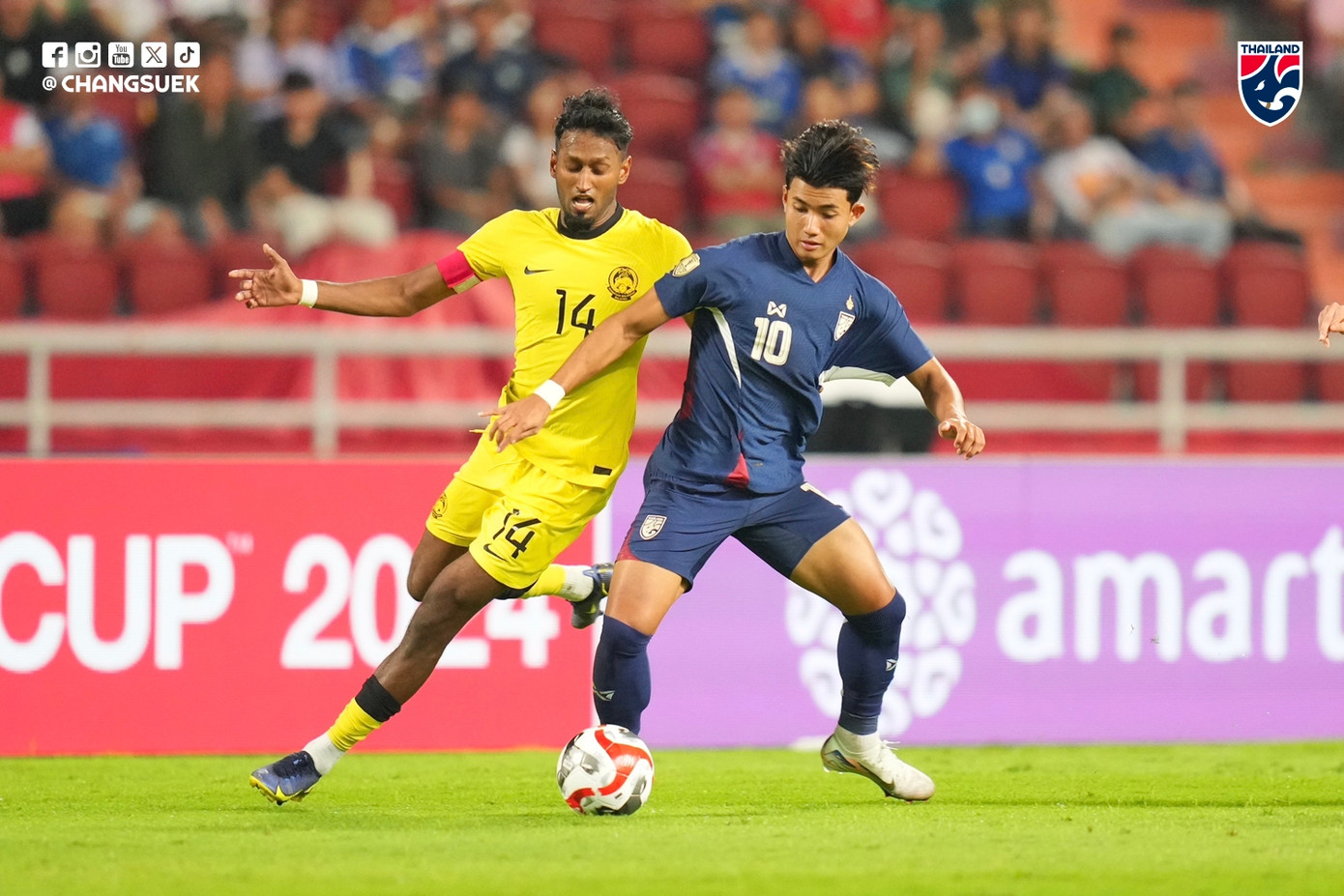 Thái Lan thua nhiều hơn thắng khi gặp Malaysia Thái Lan thua nhiều hơn thắng khi gặp Malaysia