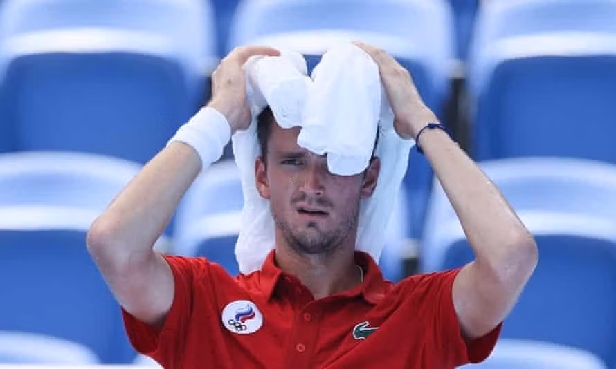 Daniil Medvedev mệt mỏi thấy rõ khi thi đấu