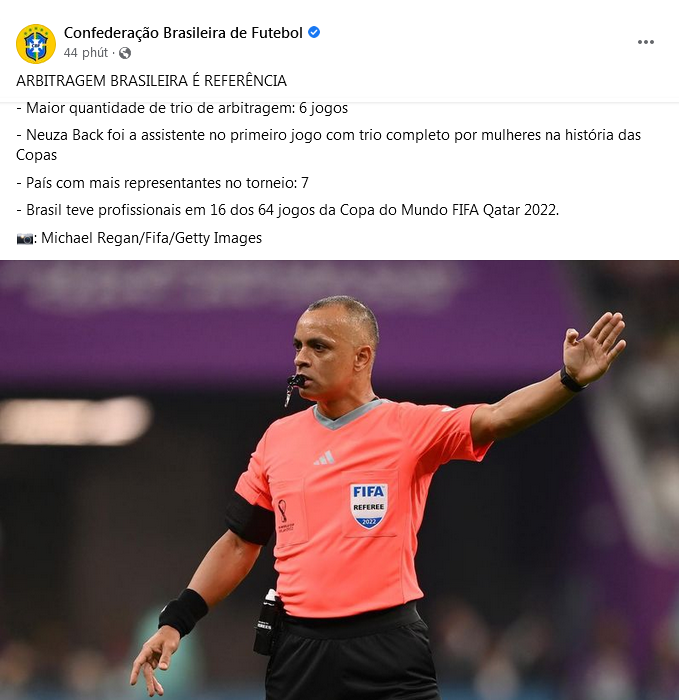 Bài viết đang gây tranh cãi của LĐBĐ Brazil