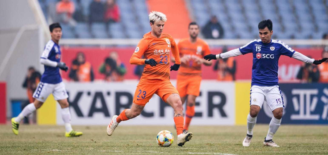 Shandong Luneng từng gặp Hà Nội FC tại AFC Champions League