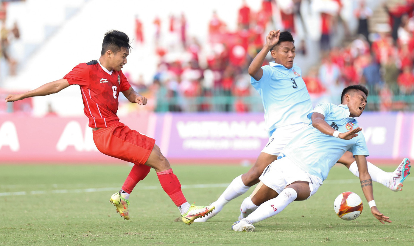 U22 Indonesia áp đảo hoàn toàn Myanmar