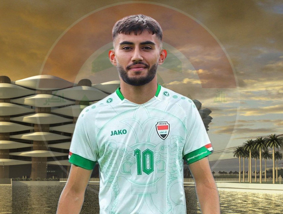 Muntadhar Al-Majed, tài năng 18 tuổi của bóng đá Iraq, đang thi đấu tại Thụy Điển