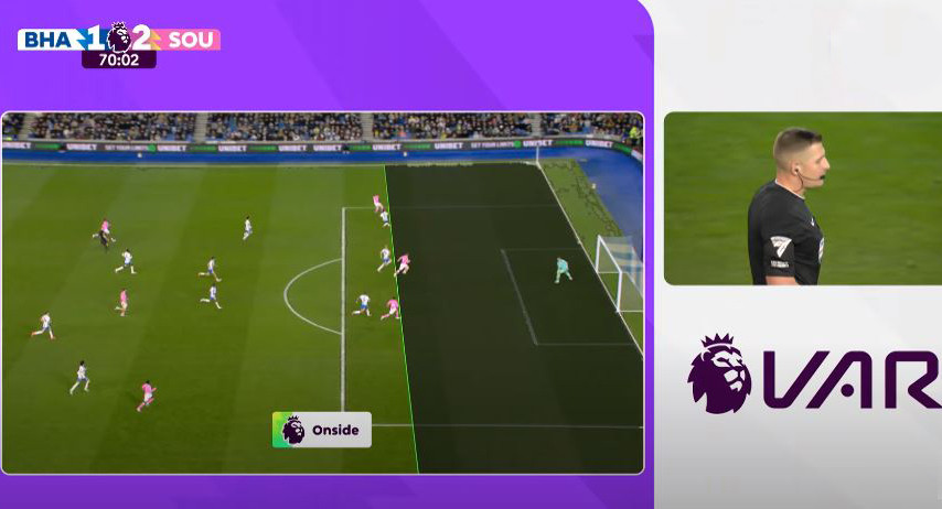 Archer không việt vị nhưng trọng tài vẫn từ chối bàn thắng