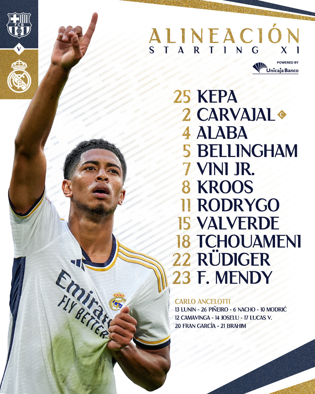 Bellingham lập cú đúp, Real ngược dòng hạ Barca 2-1 ảnh 2 Bellingham lập cú đúp, Real ngược dòng hạ Barca 2-1 ảnh 2