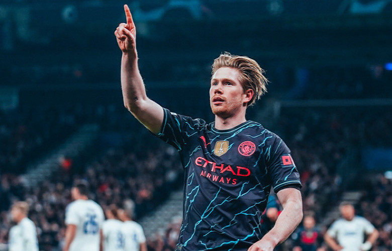 De Bruyne ghi 1 bàn và kiến tạo 2 bàn