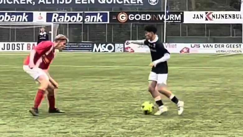 Thomas Mai Veeren (phải) trong màu áo CLB Quick