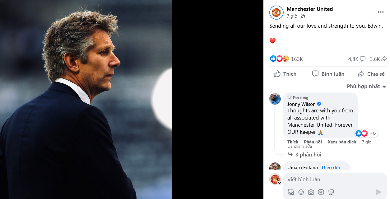 Thông điệp từ MU dành cho Van der Sar Thông điệp từ MU dành cho Van der Sar