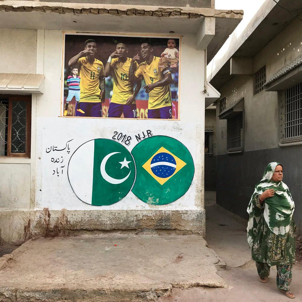 Tình yêu với Selecao được thể hiện ở một con ngõ nhỏ tại Lyari