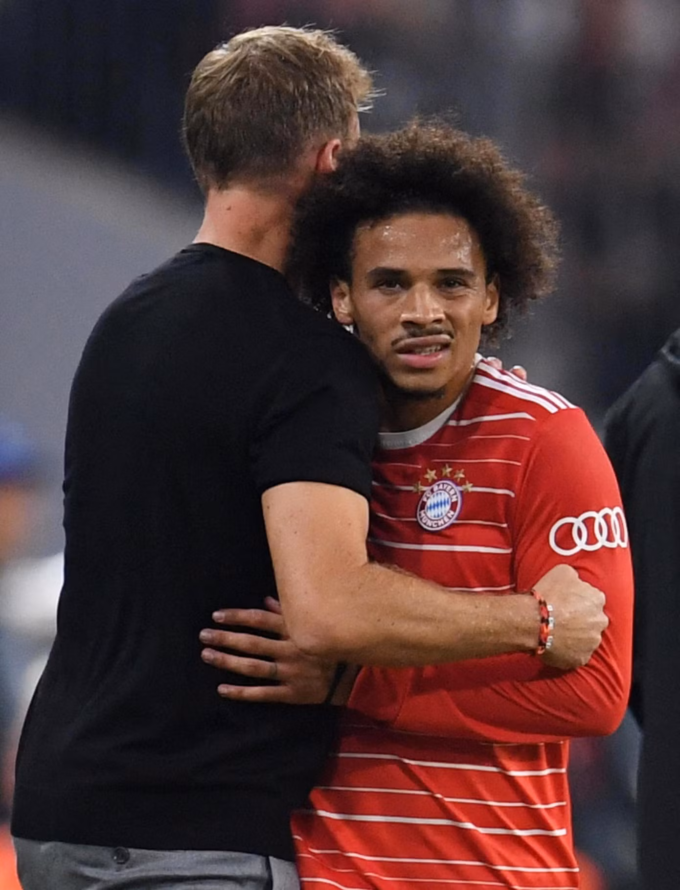 HLV Nagelsmann cũng gặp trường hợp tương tự với Sane HLV Nagelsmann cũng gặp trường hợp tương tự với Sane