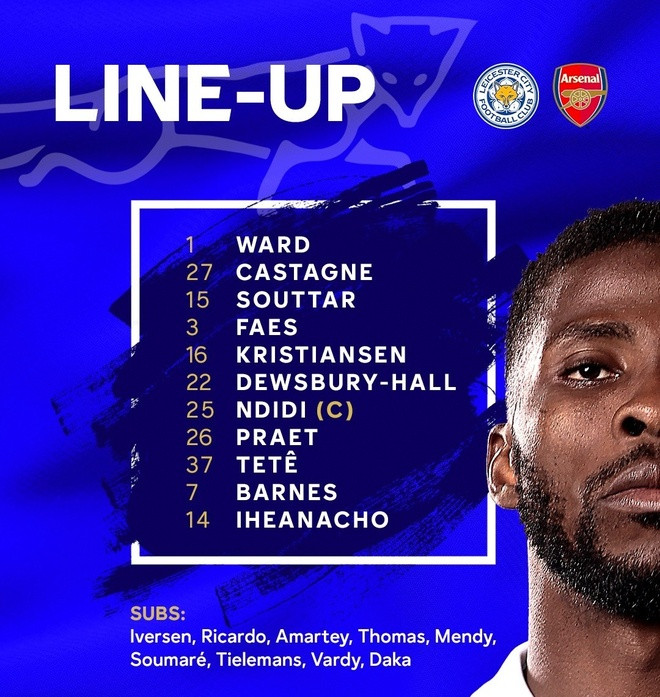Đội hình ra sân của Leicester Đội hình ra sân của Leicester