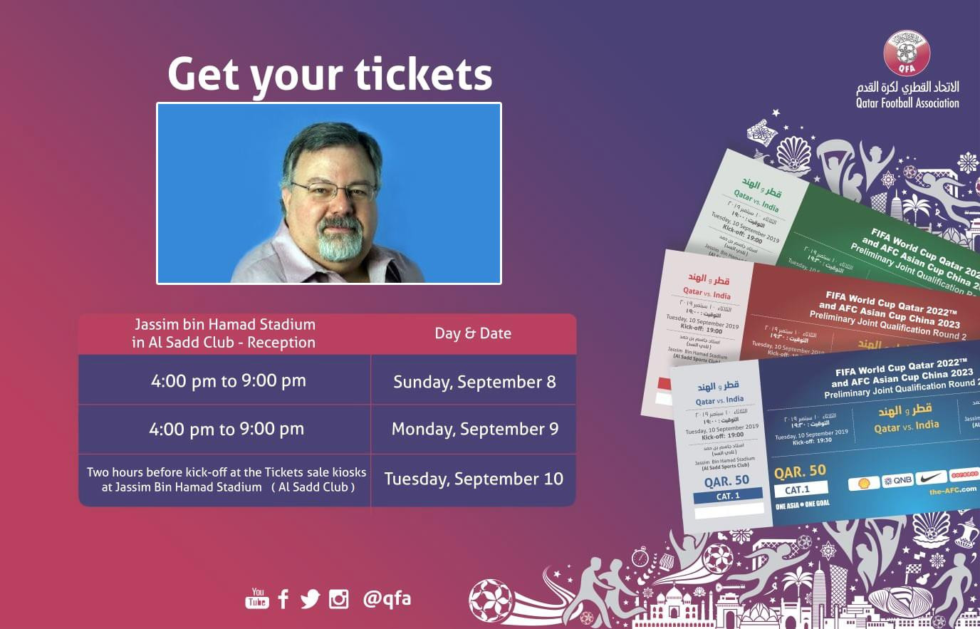 Theo ông Jay Kelley (ảnh nhỏ), các trang bán vé World Cup 2022 giả mạo đang tràn lan Theo ông Jay Kelley (ảnh nhỏ), các trang bán vé World Cup 2022 giả mạo đang tràn lan