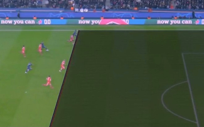 Pha việt vị chỉ trong tích tắc của PSG ở phút 82 Pha việt vị chỉ trong tích tắc của PSG ở phút 82