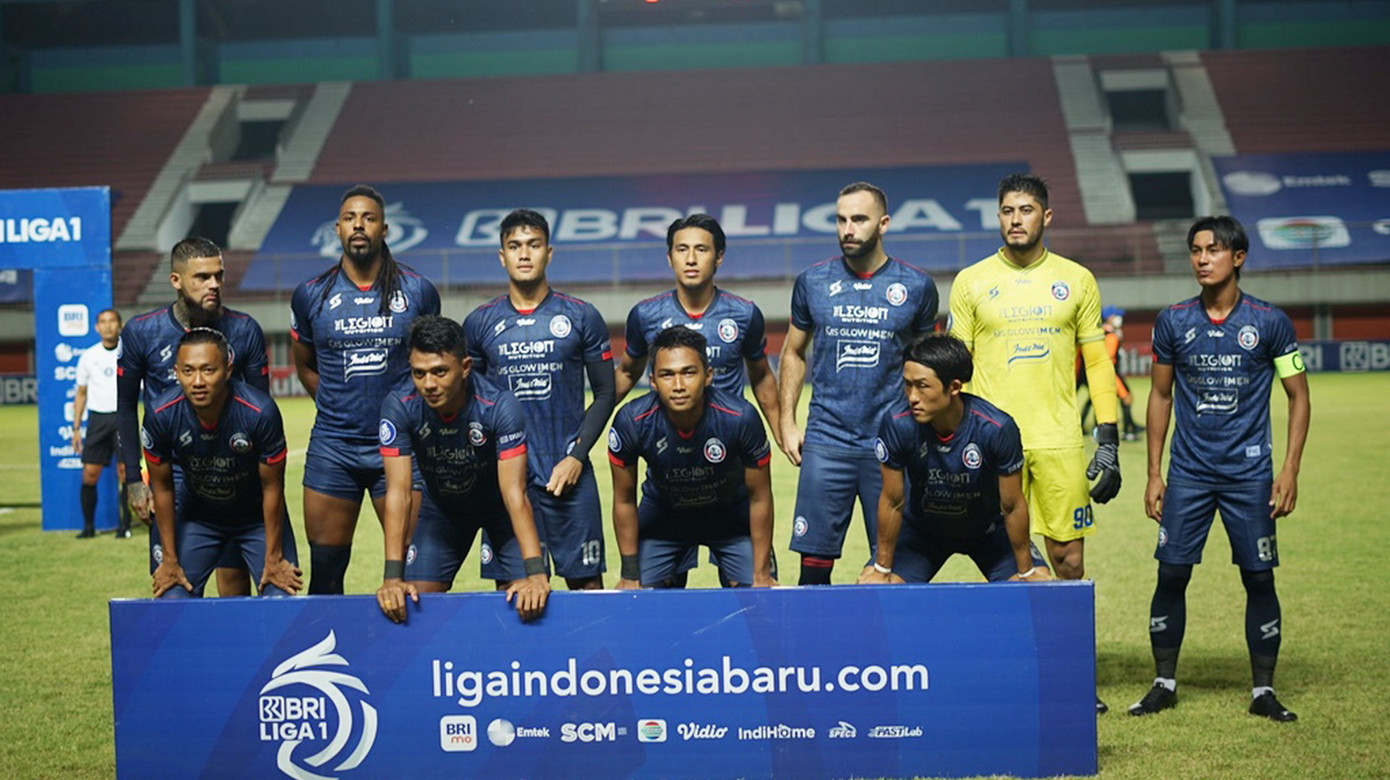 CLB Arema đang đứng thứ 8 trên BXH giải VĐQG Indonesia