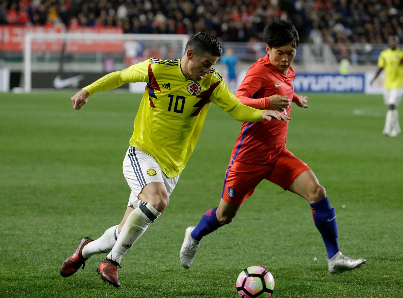 Hàn Quốc từng thắng Colombia 2-1 cách đây 4 năm Hàn Quốc từng thắng Colombia 2-1 cách đây 4 năm