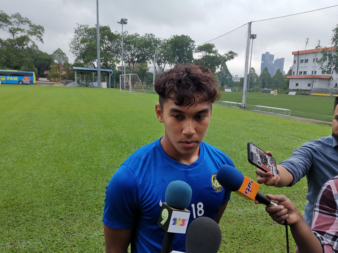 Thủ môn Syahmi Adib của U19 Malaysia