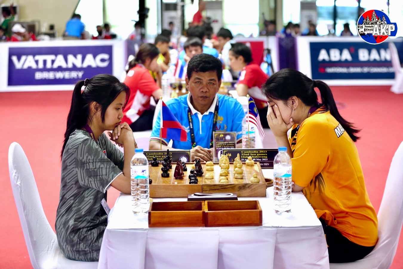 Các kỳ thủ Campuchia gặp nhiều thuận lợi ở môn cờ ốc sở trường