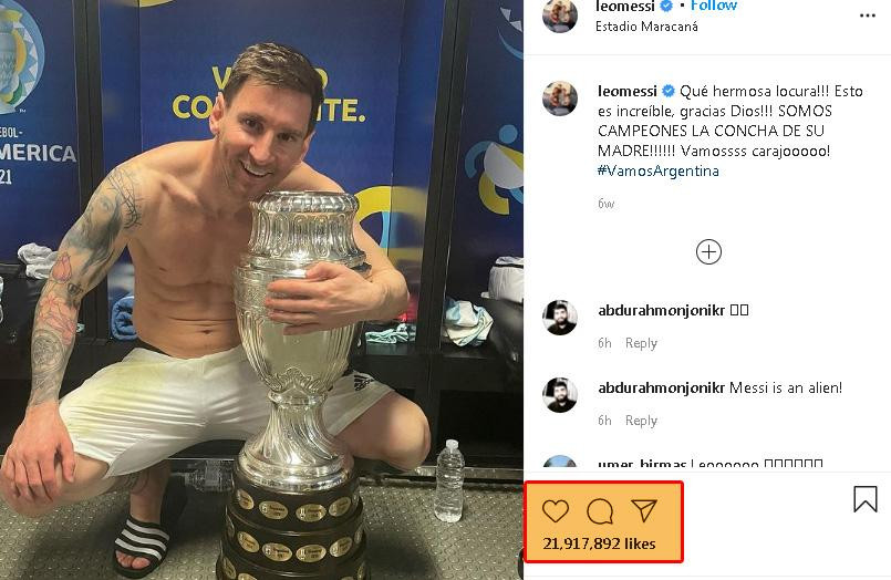 Bức ảnh Messi ôm cúp Bức ảnh Messi ôm cúp